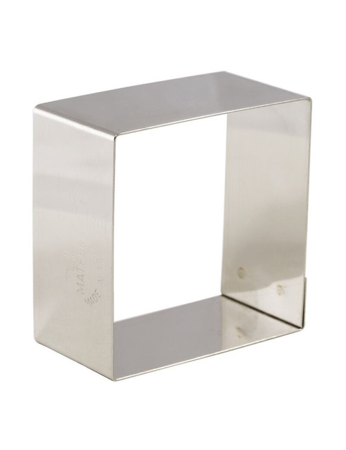 Lot de 4 nonnettes MATFER forme carré en inox 5.6x5.6x3cm
