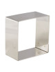 Lot de 4 nonnettes MATFER forme carré en inox 5.6x5.6x3cm
