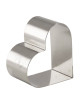 Lot de 4 nonnettes MATFER forme coeur en inox 7x5.5x3cm