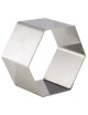 Lot de 4 nonnettes MATFER forme hexagone en inox 7x7x4cm