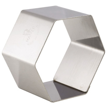 Lot de 4 nonnettes MATFER forme hexagone en inox 6.7x6.7x3cm
