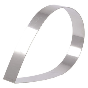 Cercle à entremets MATFER larme en inox hauteur 4cm - 2 tailles