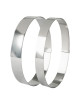 Cercle à entremets MATFER ovale en inox 19cm hauteur 3.5cm