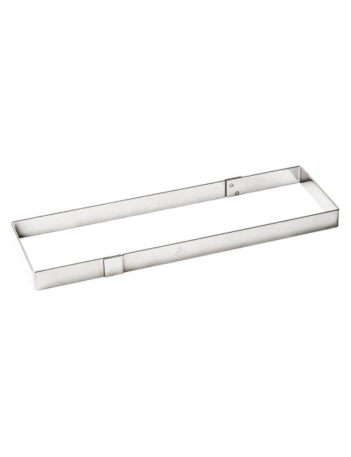Cadre rectangulaire à flan MATFER en inox extra-fort 37x11x2.5cm