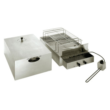 Fumoir 2 étages ROLLER GRILL en inox pour fumage à froid