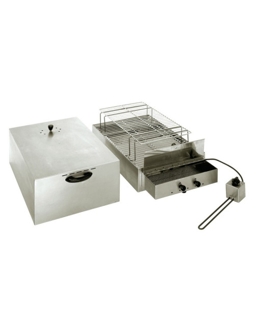 Fumoir 2 étages ROLLER GRILL en inox pour fumage à froid