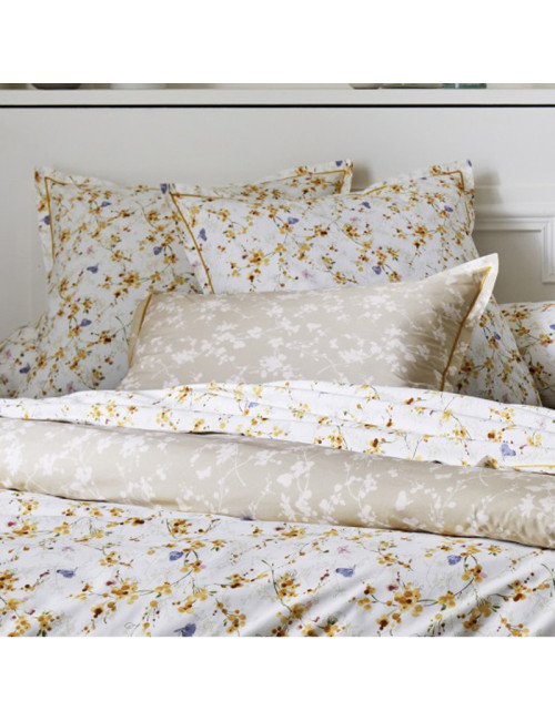 Drap housse TRADILINGE Bel Amour Jaune 140x200 bonnet 30cm (1 dispo)