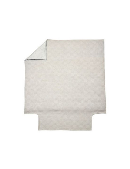 Housse de couette BLANC DES VOSGES Gramines Crème 200x200cm