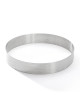 Cercle à tarte rond DE BUYER Valrhona en inox perforé 20.5cm