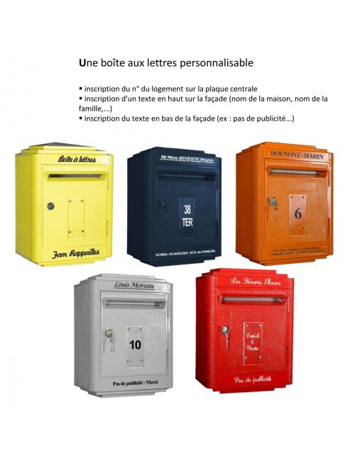 Boîte aux lettres 1950 La Boîte Jaune - 8 coloris