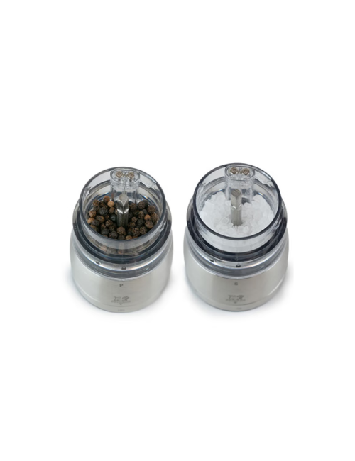 Set de 2 moulins à poivre et à sel PEUGEOT SAVEURS Daman Electric acrylique inox 16cm