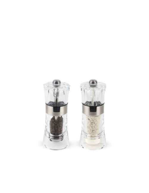 Set de 2 moulins à poivre et sel humide PEUGEOT SAVEURS Oslo acrylique 14cm