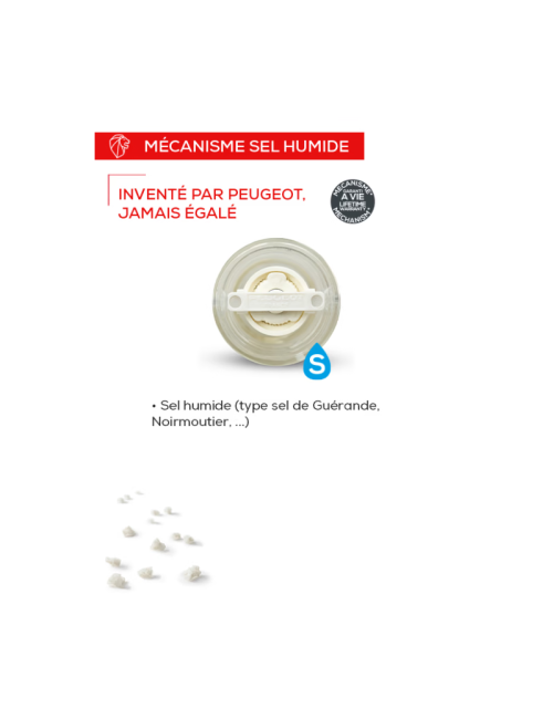 Set de 2 moulins à poivre et sel humide PEUGEOT SAVEURS Oslo acrylique 14cm