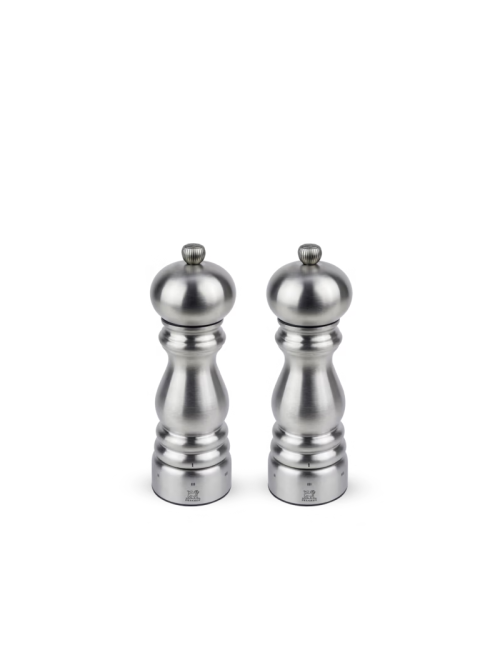 Set de 2 moulins à poivre et à sel sec PEUGEOT SAVEURS Paris Chef Zirlion u'Select inox 18cm