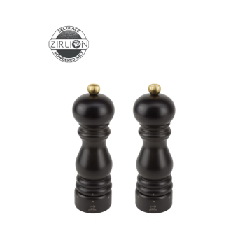 Set de 2 moulins à poivre et à sel sec PEUGEOT SAVEURS Paris u'Select Zirlion Chocolat 18cm