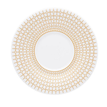 Soucoupe DEGRENNE Couronne dorée en porcelaine - 3 tailles