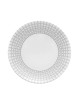 6 assiettes DEGRENNE Couronne argentée en porcelaine - 4 tailles