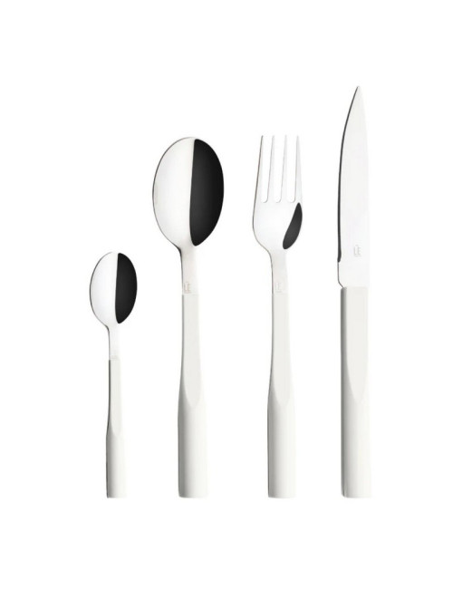 Coffret de 24 couverts DEGRENNE L'E Starck Blanc Navet