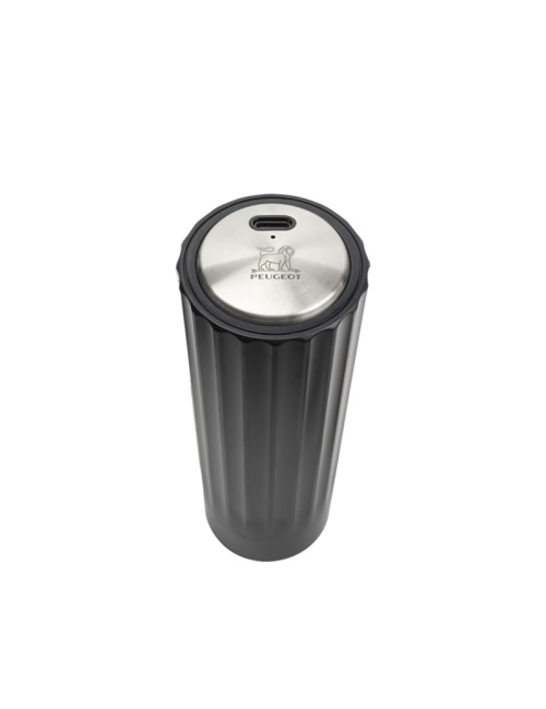Pompe à vide PEUGEOT SAVEURS Preserve Electric pour le vin 14cm noire