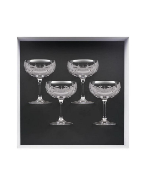 Coffret de 4 coupes à cocktail/glace DEGRENNE Newport Twist 28cl