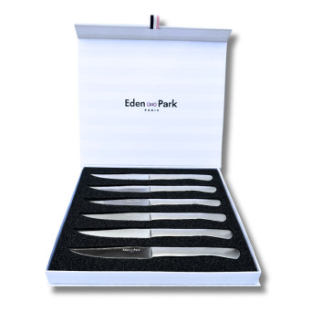 Coffret de 6 couteaux de table OVALIE Eden Park en inox