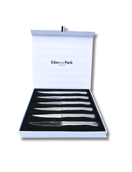 Coffret de 6 couteaux de table OVALIE Eden Park en inox
