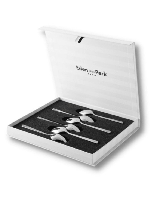 Coffret de 6 cuillères à dessert OVALIE Eden Park en inox
