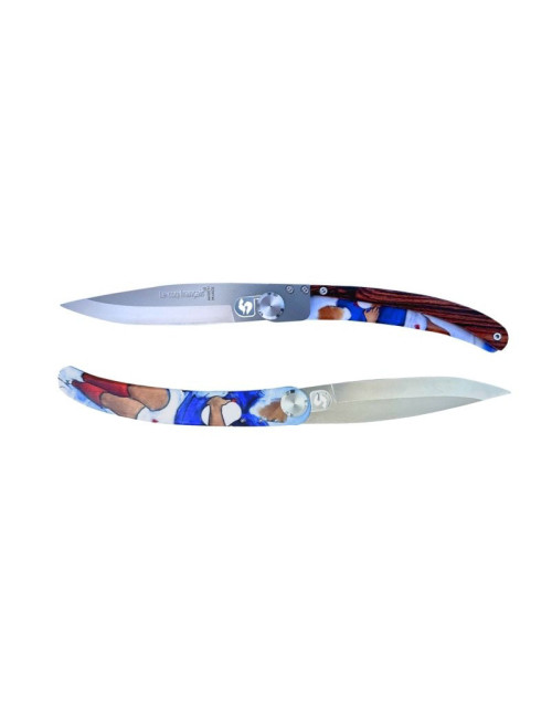 Couteau de poche OVALIE Lock French Flair par Lucie Llong en bois de violette
