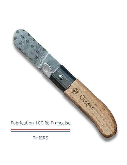 Couteau de poche LE COQ FRANCAIS Le P'tit Coq Occitan manche en bois de chêne