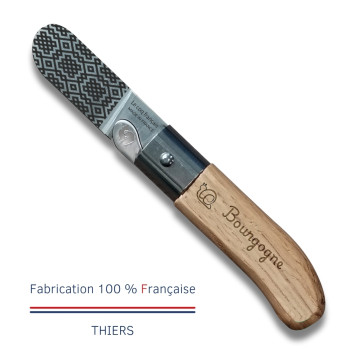 Couteau de poche LE COQ FRANCAIS Le P'tit Coq Bourguignon manche en bois de chêne