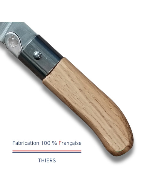 Couteau d'office LE COQ FRANCAIS Le P'tit Coq Standard manche en bois de chêne