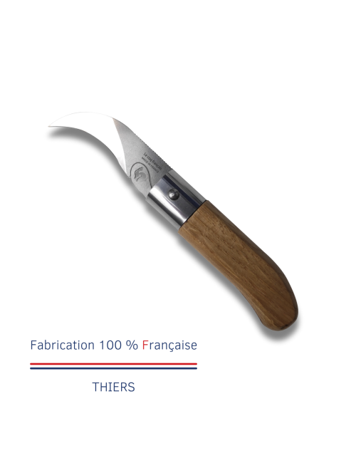 Couteau de poche LE COQ FRANCAIS Le Coq à champignons Standard manche en bois de chêne
