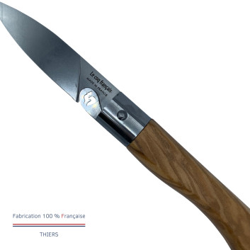 Couteau de poche LE COQ FRANCAIS Le Coq Virole Standard manche en bois d'olivier