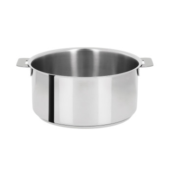 Faitout CRISTEL Mutine amovible en inox 28cm
