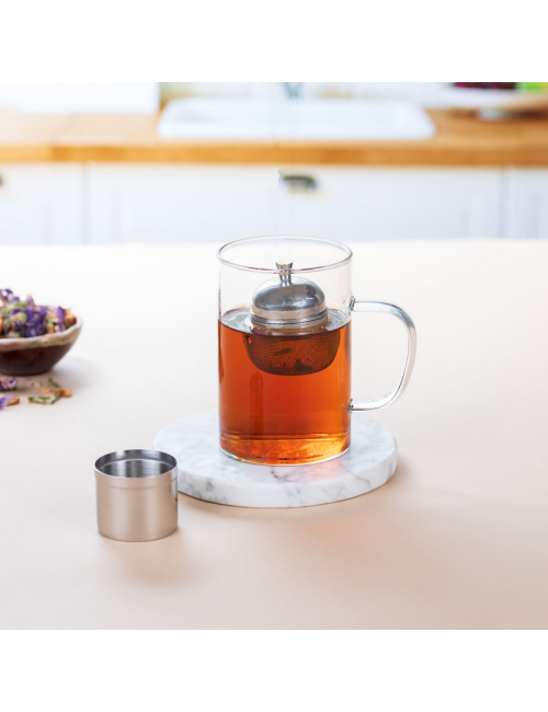 Infuseur à thé CRISTEL tout inox pour théière ou mug