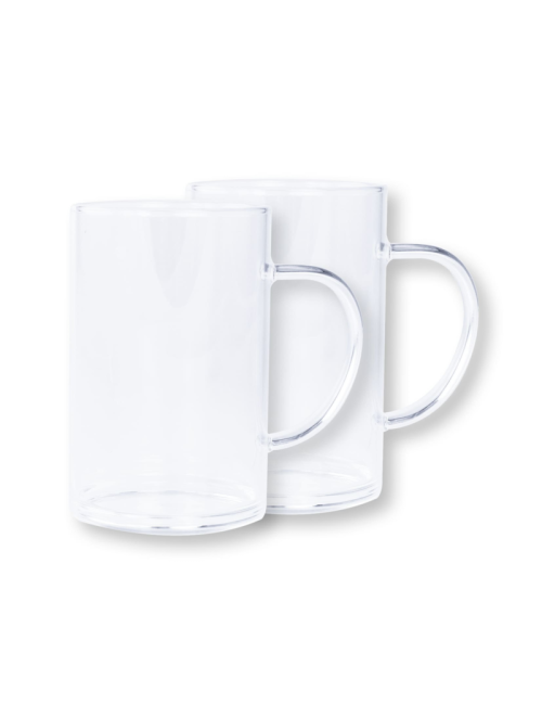 Set de 2 mugs CRISTEL en verre