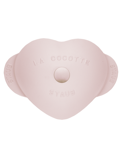 Cocotte coeur STAUB Sorbet rose en fonte 20cm