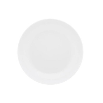 Second choix DEGRENNE lot de 6 assiettes creuses Eclipse Blanc 22,5cm porcelaine