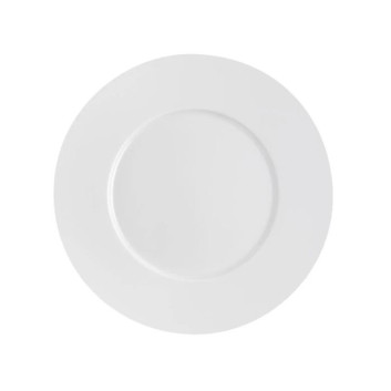 Second choix DEGRENNE lot de 6 assiettes plates Eclipse Blanc 26,5cm porcelaine