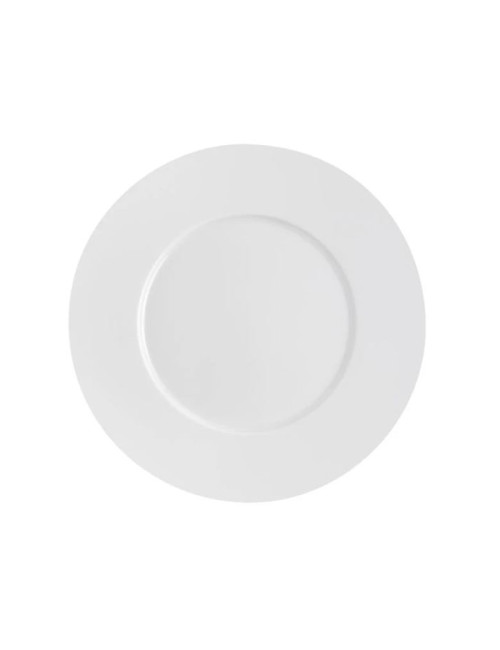 Second choix DEGRENNE lot de 6 assiettes plates Eclipse Blanc 26,5cm porcelaine