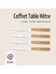 Coffret 4 pièces couteaux de table NOGENT Hêtre