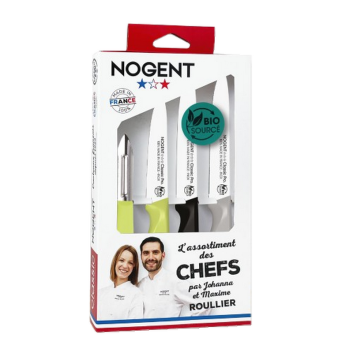 Coffret 4 pièces couteaux de cuisine NOGENT Biosourcé