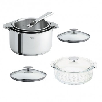 Set batterie vapeur Cristel Casteline 7 pièces