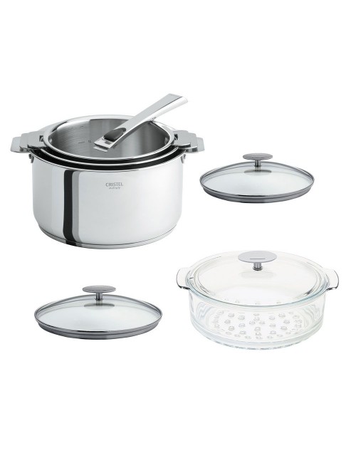 Set batterie vapeur Cristel Casteline 7 pièces