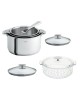 Set batterie vapeur Cristel Casteline 7 pièces