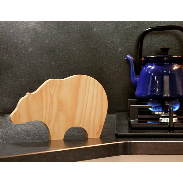 Dessous de plat en bois en forme d’ours – Made in France