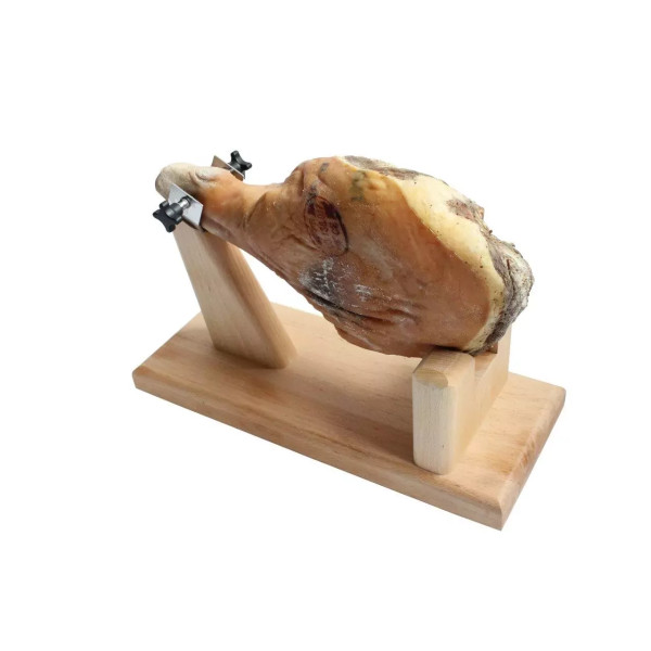 Gros support à jambon en hêtre 50cm x 20cm x 22.5cm