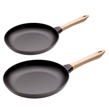 Set batterie 2 poêles en fonte Staub 20 & 28cm