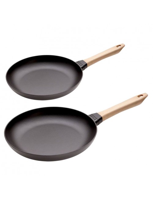 Set batterie 2 poêles en fonte Staub 20 & 28cm