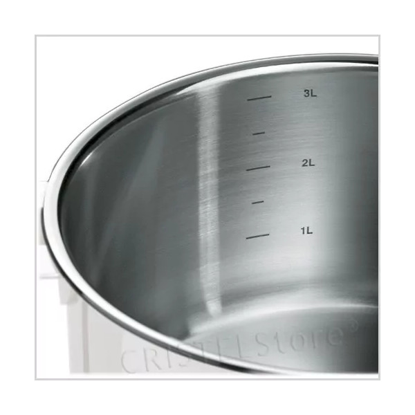 Set de 3 casseroles inox 16/18/20 cm Casteline - une poignée incluse